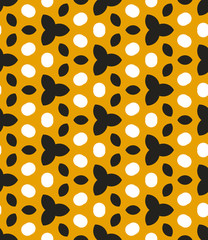 Background with abstract flower. Seamless floral pattern