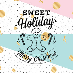 Merry Christmas typography.