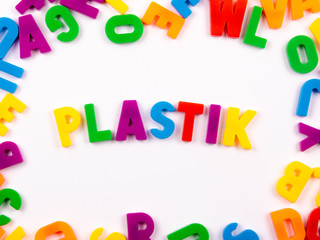 PLASTIK in Buchstaben