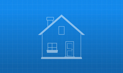 Blueprint Simple House - 228042160