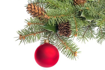 Naklejka na ściany i meble christmas tree decoration