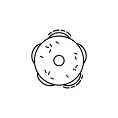 Bagels  icon. Element of Jewish icon for mobile concept and web apps. Thin line Bagels  icon can be used for web and mobile