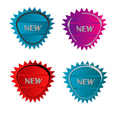 New Geometric starburst element vector