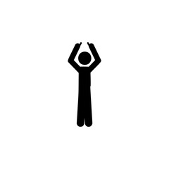 man finger, up icon. Element of man pointing icon for mobile concept and web apps. Detailed man finger, up icon can be used for web and mobile