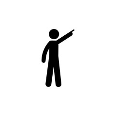 man finger, up icon. Element of man pointing icon for mobile concept and web apps. Detailed man finger, up icon can be used for web and mobile