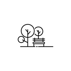 nature, gardens, green icon. Element of landscape for mobile concept and web apps illustration. Thin line icon for website design and development, app development. Premium icon