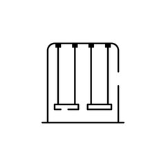 swing, play, park icon. Element of landscape for mobile concept and web apps illustration. Thin line icon for website design and development, app development. Premium icon