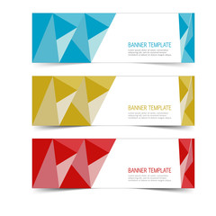 Fototapeta premium Abstract Web banner design header Templates vector