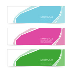 Abstract Web banner design header Templates vector