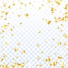 Star falling confetti background.