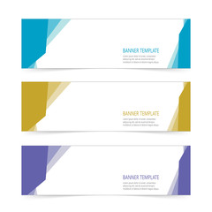 Fototapeta premium Abstract Web banner design header Templates vector