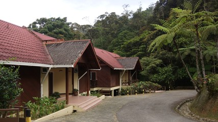 Fototapeta na wymiar Accommodation in Kinabalu National Park Headquarters