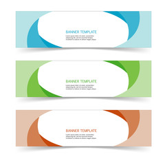 Fototapeta premium Abstract Web banner design header Templates vector