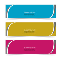 Abstract Web banner design header Templates vector
