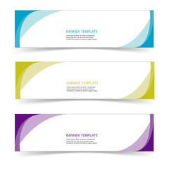 Abstract Web banner design header Templates vector