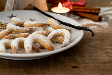 Traditionelles Weihnachtsgebäck Vanillekipferl