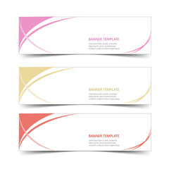 Abstract Web banner design header Templates vector