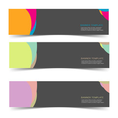 Fototapeta premium Abstract Web banner design header Templates vector