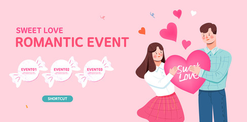 Illustration of a lovely event day