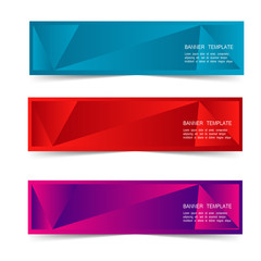 Naklejka premium Abstract Web banner design header Templates vector
