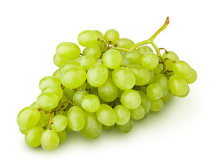 Green grape, isolated on white background, clipping path, full depth of field