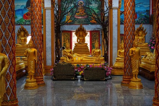 buddha statue in thai temple in thailand
