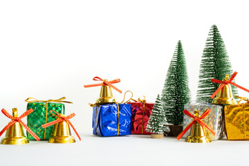 Merry Christmas and Happy new year, celebrate with new year gift