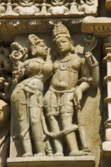 PARSVANATH TEMPLE, Wall sculptures - closeup, Eastern Group, Khajuraho, Madhya Pradesh, UNESCO World Heritage Site