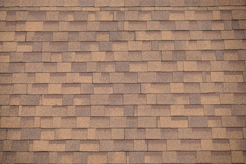 close up on brown roof shingle background