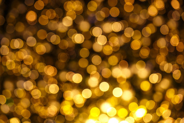 Obraz premium Yellow Light Bokeh Background