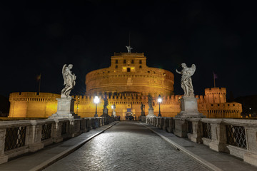 Fototapeta na wymiar Castel Sant'Angelo - Rome, Italy