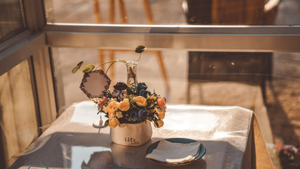 Flowers blooming in the garden