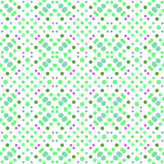 Seamless abstract pattern background with a variety of colored circles.