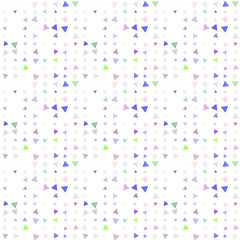 Abstract seamless pattern background with multi-colored varied triangles.