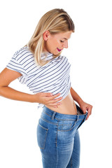 Fototapeta premium Weight loss - achievement
