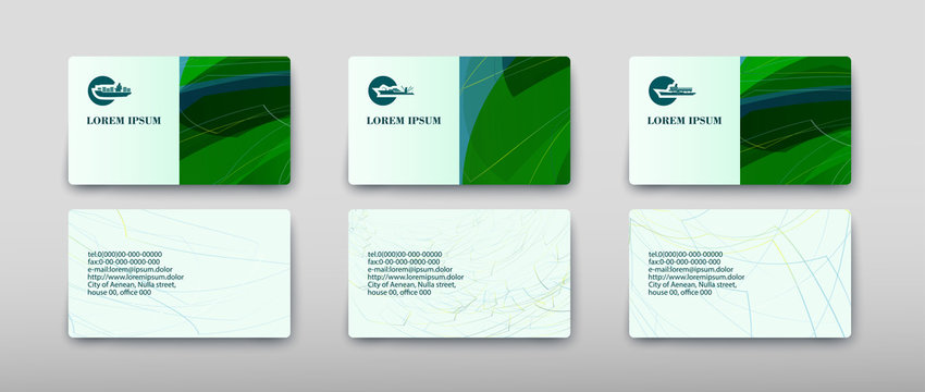 Business card containing contact information making it easier to find clients for promoting goods and services in the financial market