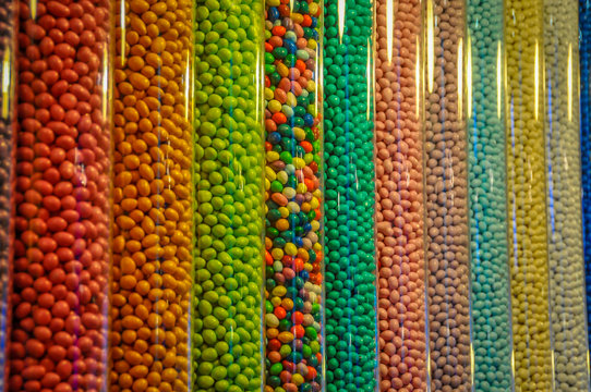 M&M store close up in NYC