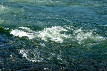 Fototapeta premium Water Running over Rocks