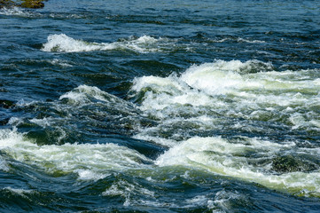 Water Running over Rocks