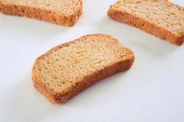 Tea Rusk, Crunchy, crispy dry biscuit, a famous breakfast snack. It is also known as twice-baked bread.