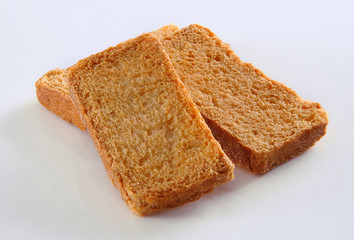 Tea Rusk, Crunchy, crispy dry biscuit, a famous breakfast snack.  