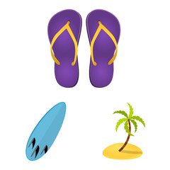 Vector design of equipment and swimming icon. Collection of equipment and activity vector icon for stock.
