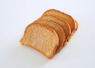 Tea Rusk, Crunchy, crispy dry biscuit, a famous breakfast snack.  