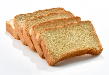 Tea Rusk, Crunchy, crispy dry biscuit, a famous breakfast snack.  