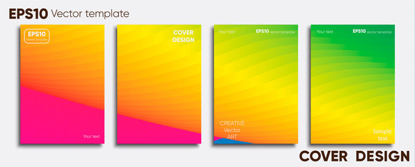 Obraz premium Creative colored cover. Cover design.