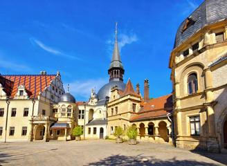 Fototapeta na wymiar Schoenfeld Schloss - Schoenfeld palace