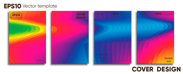 Creative colored cover. Cover design.