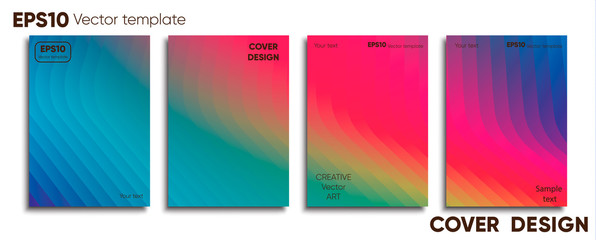Creative colored cover. Cover design.