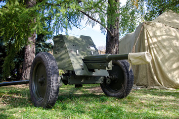 Fototapeta premium Soviet Union 45mm gun.