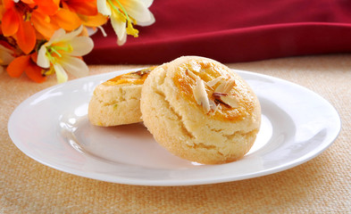 Nan Khatai, Crunchy & delicious shortbread cookies.